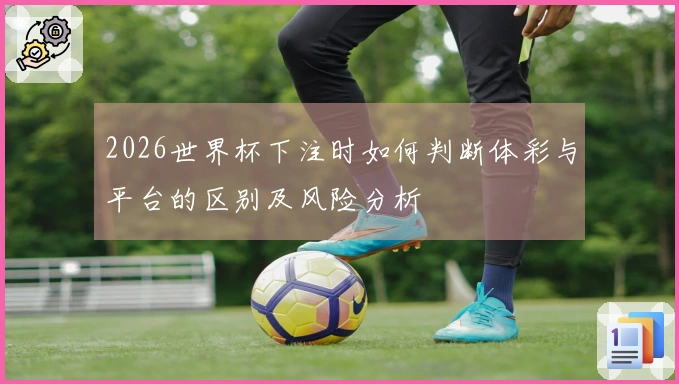 2026世界杯下注时如何判断体彩与平台的区别及风险分析
